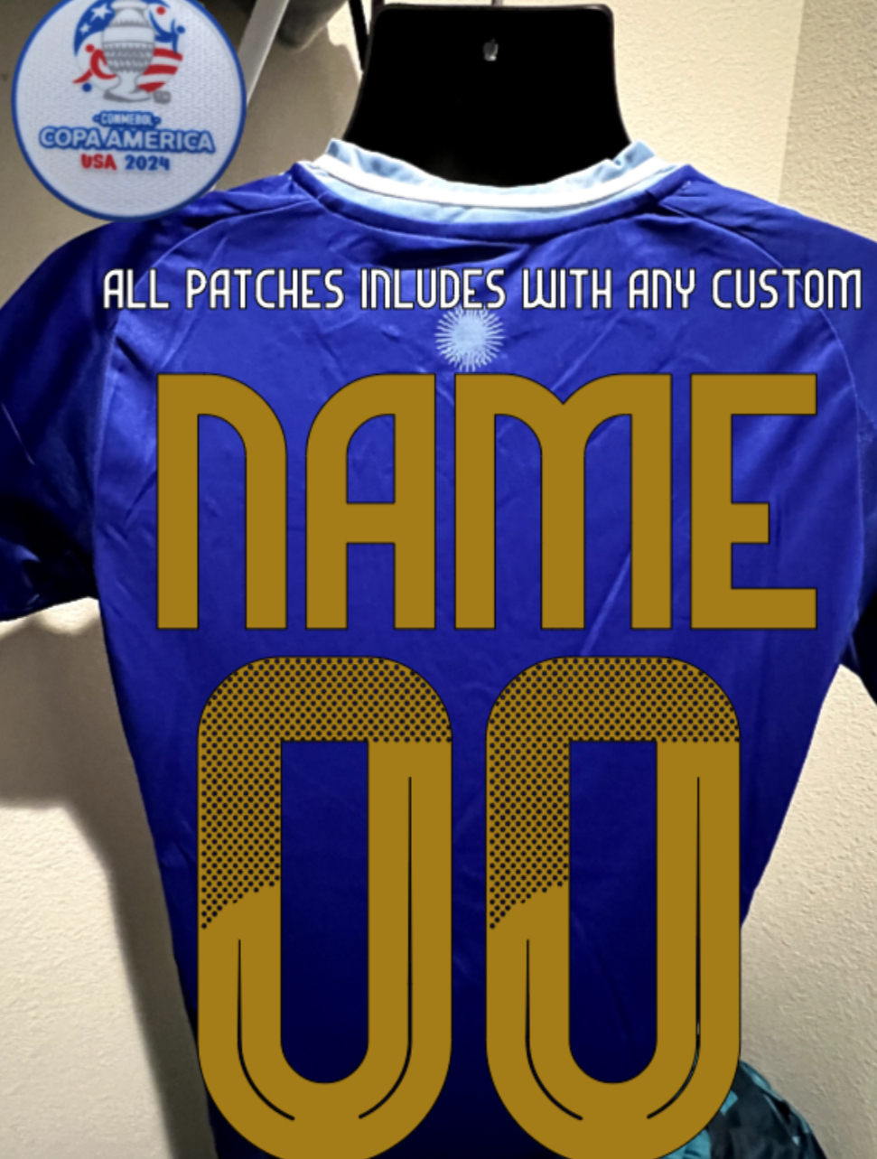 Argentina Home/Away Jerseys Copa America Edition Kit 2024